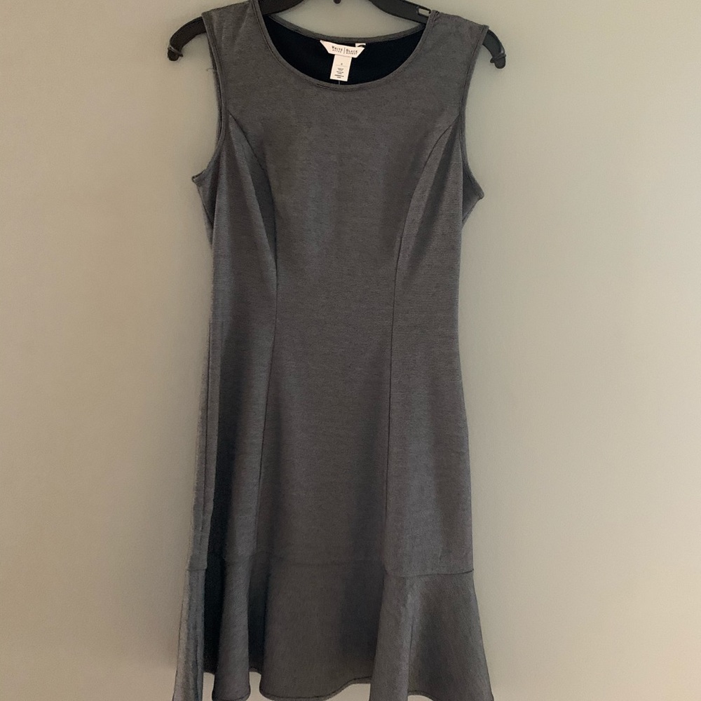 NWT Heather Grey Dress with Flounce Hem